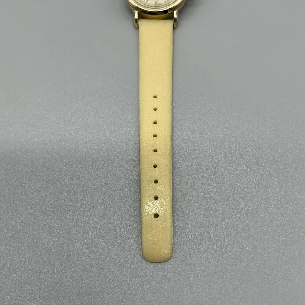 Vintage Bradley Holly Hobbie Girls Watch 27mm Gold Tone Cream Dial Manual 035S